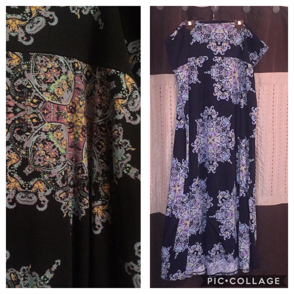LuLaRoe colorful mandala high low maxi skirt 3X